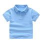 2021 New Children&#39;s Summer Cotton Short Sleeved Shirt Baby Boys Girls Solid Color Polo Shirt 2-7Y Kids Brand Polo Clothes Out