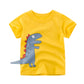 2020 Summer Boys T Shirts Clothing Short Sleeve 100% Cotton Dinosaur Cartoon Children T Shirts Girls 2-8Y High Quality Kids Tees