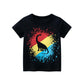 Yocute Children&#39;s T-shirt Summer 2022 New Kids Clothing Cotton Boys Clothes Casual Style Cartoon Dragon Boy Oversized T-shirt