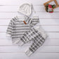 2019 Winter Set Baby Newborn Baby Boy Girl Clothes Stripe Pullover Tops Pants Hat Clothes 3PCS Outfits Set vetement enfant fille