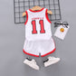 IENENS Boy Girl Football Kit Clothing Sets Vest + Shorts Boy Suit Toddler Sleeveless Tracksuit Kids Baby Basketball Clothes
