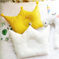1Pcs Baby Pillows Cute Cartoon Pillow Anti Deflection Head Geometric Crown Shaped Breathable Infant Pillow Nursing Sleep Support