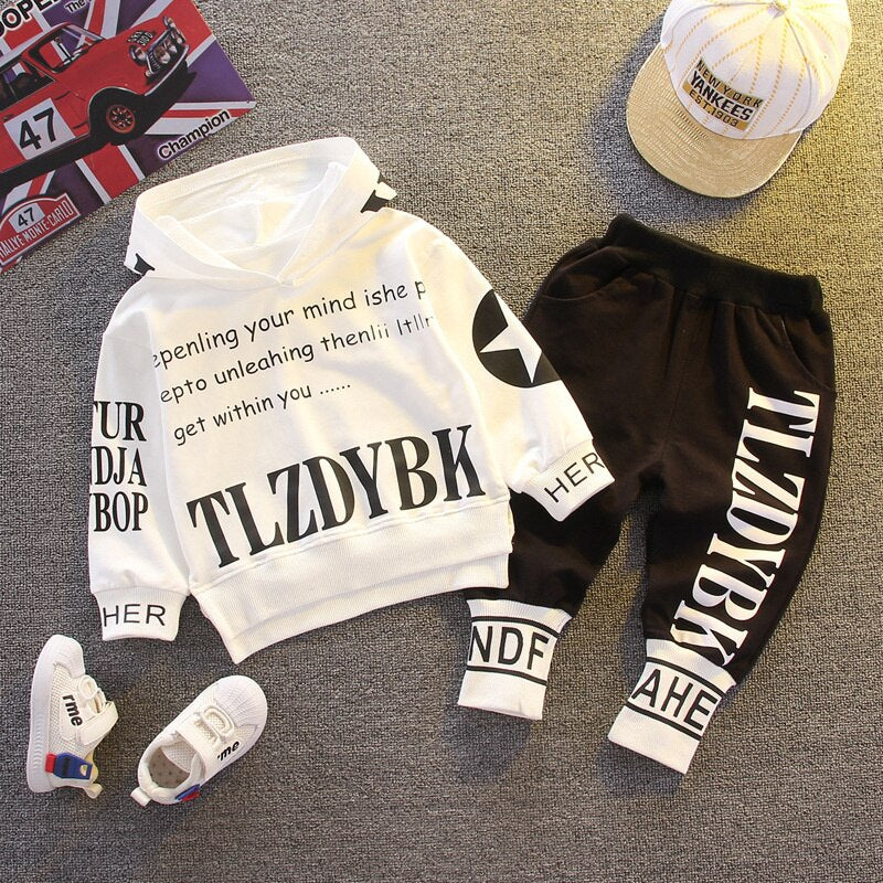 Fashion Spring Autumn Baby Clothes For Girls Children Hoodies Pants 2Pcs/sets Toddler Casual Boys Clothing Sets Kids Tracksuits