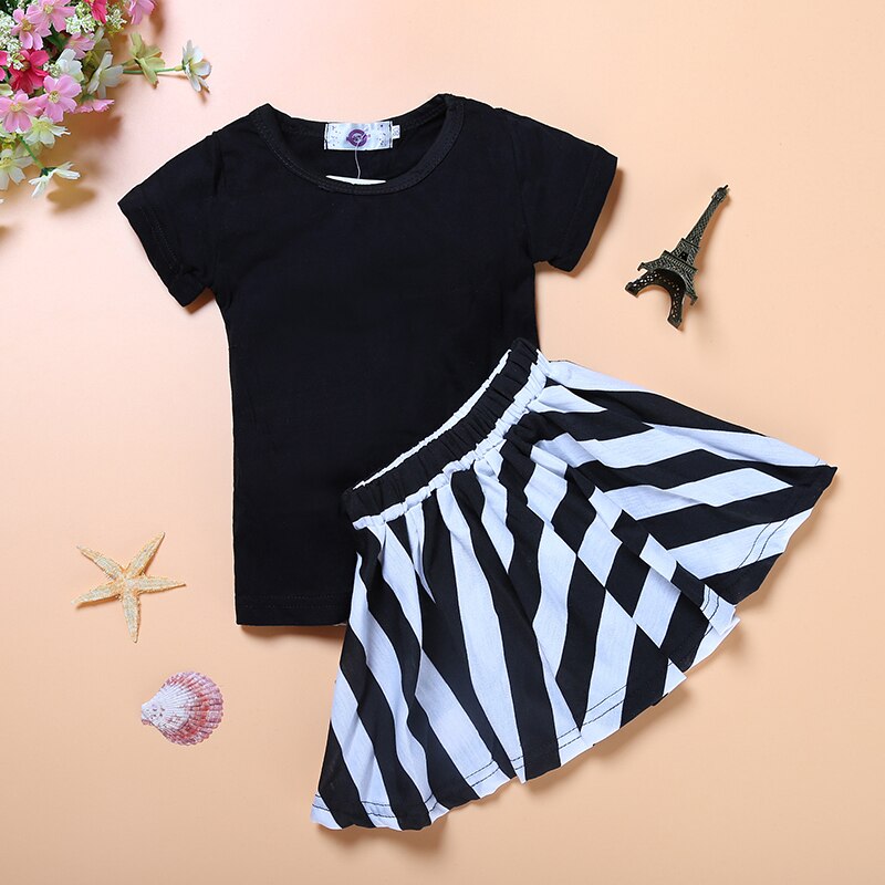 2017 New summer  Kids Toddlers Girls Dresses Cotton short Sleeve Dress Girl Clothing Party Kids Clothes 2-6Year