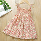 2021 2-7Y Kids Girls Dress Summer Girls Sleeveless Chiffon Polka Dot Dress Princess Dress For Girl Children Clothing