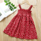 2021 2-7Y Kids Girls Dress Summer Girls Sleeveless Chiffon Polka Dot Dress Princess Dress For Girl Children Clothing