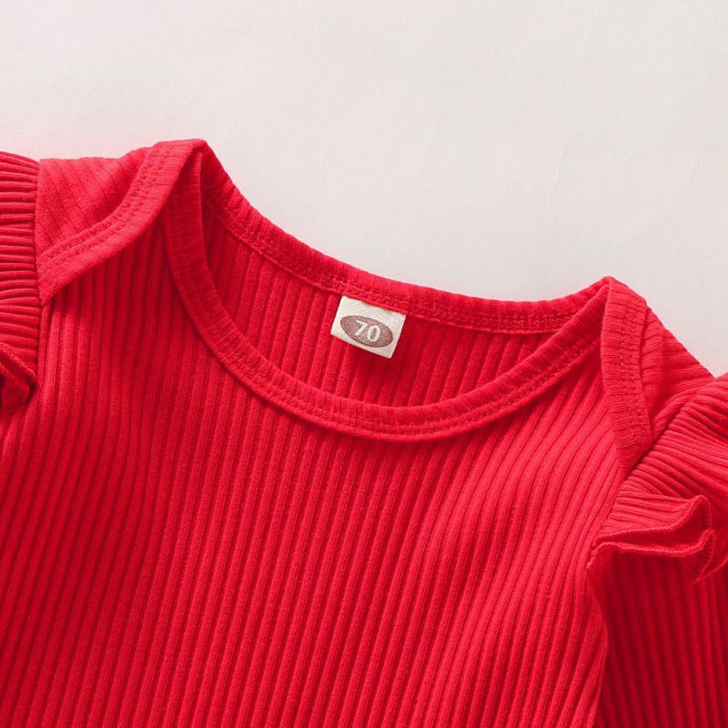 3pcs Toddler Infant Newborn Baby Girls Kids Long Butterfly Sleeve Romper Floral Pant Headband Playsuit Outfits Jumpsuit Clothes