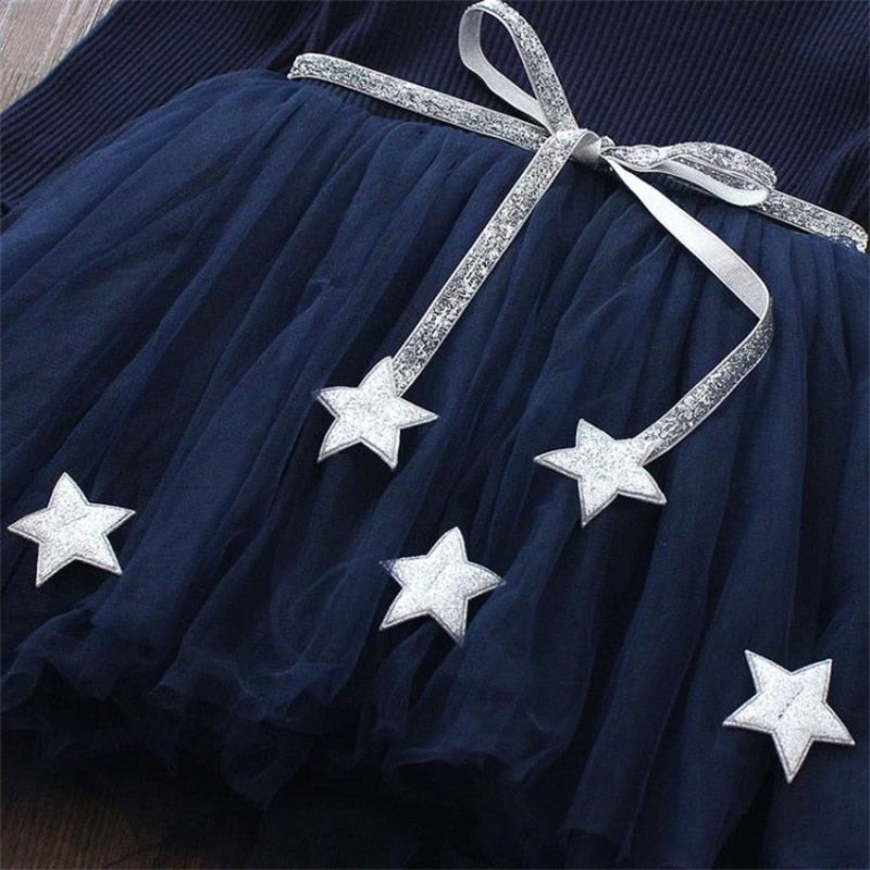 Baby Girls Autumn Winter Dress Long Sleeves Tutu Dresses Birthday Princess Vestidos Costume Baby Kids Daily Clothes Infantil 24M