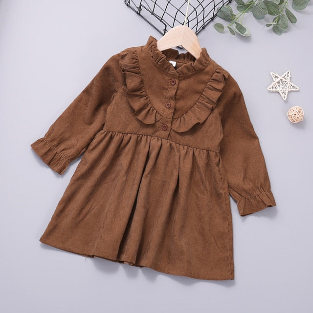 Humor Bear Girls Dress Summer Autumn Flower Princess Dress Toddler Girl Clothes Children Clothing Cute Animal Baby Girls Dresses