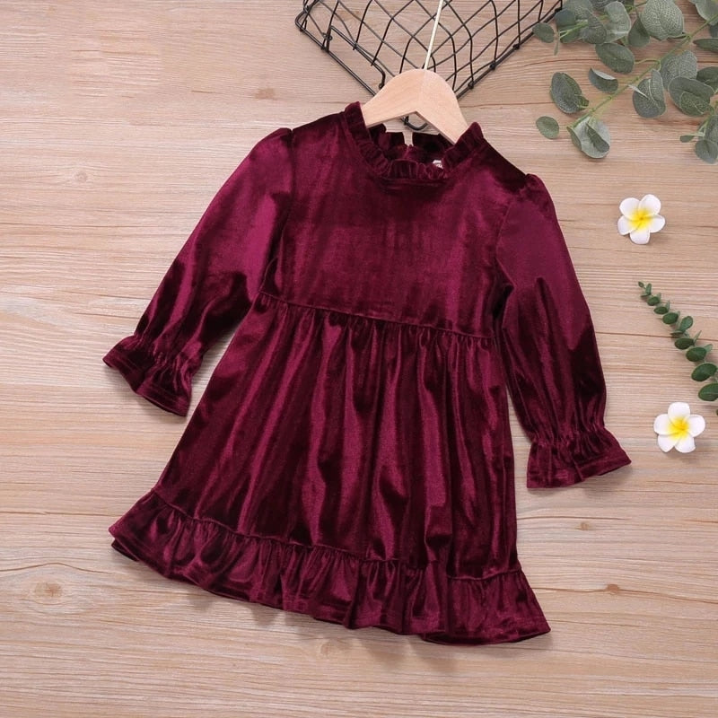 Humor Bear Girls Dress Summer Autumn Flower Princess Dress Toddler Girl Clothes Children Clothing Cute Animal Baby Girls Dresses