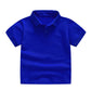 2021 New Children&#39;s Summer Cotton Short Sleeved Shirt Baby Boys Girls Solid Color Polo Shirt 2-7Y Kids Brand Polo Clothes Out