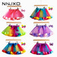 2022 New Tutu Skirt Baby Girl Clothes 12M-8Yrs Colorful Mini Pettiskirt Girls Party Dance Rainbow Tulle Skirts Children Clothing