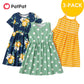 PatPat New Arrival Summer 3-piece Unicorn Allover Striped Print Solid Dresses Children&#39;s Clothing