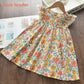 Bear Leader Girls Floral Dresses 2022 New Fashion Sweet Kids Flowers Costumes Children Sleeveless Vestidos Toddler Baby Clothing