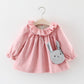 Keelorn Baby Girls Dress New Spring Long-Sleeve Princess Dresses Cute Bow Children Costume Toddler Girl Fall Party Vestidos 0-2Y