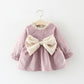 Keelorn Baby Girls Dress New Spring Long-Sleeve Princess Dresses Cute Bow Children Costume Toddler Girl Fall Party Vestidos 0-2Y