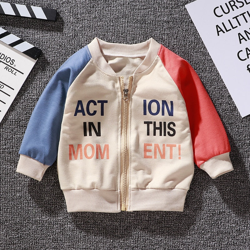 Baby Jacket Children&#39;s Clothing Spring And Autumn Clothing New Boys Girls Jackets Baseball Uniforms Baby Casual Clothes