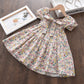 Bear Leader Girls Floral Dresses 2022 New Fashion Sweet Kids Flowers Costumes Children Sleeveless Vestidos Toddler Baby Clothing